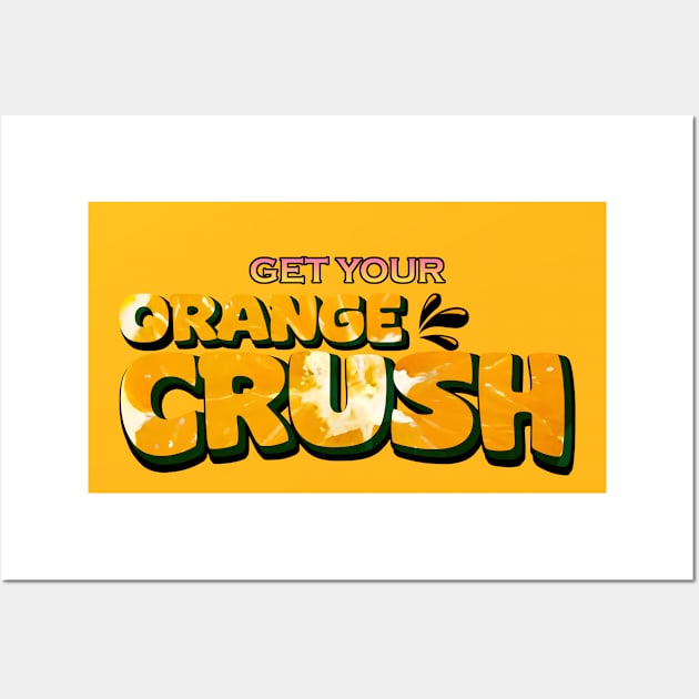 Orange Crush Wall Art by Wyrd Merch